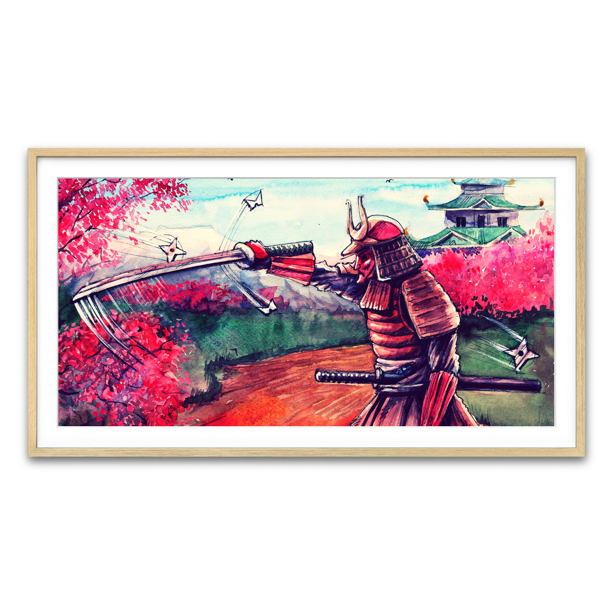 Framed Print 2x1 Natural