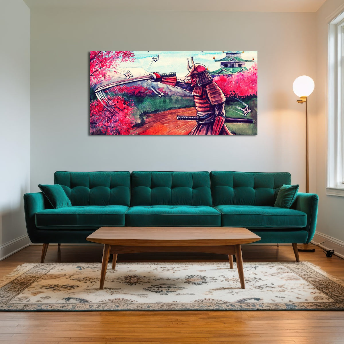 AUTO-MOCKUP ROOM | Japanese Samurai Watercolor