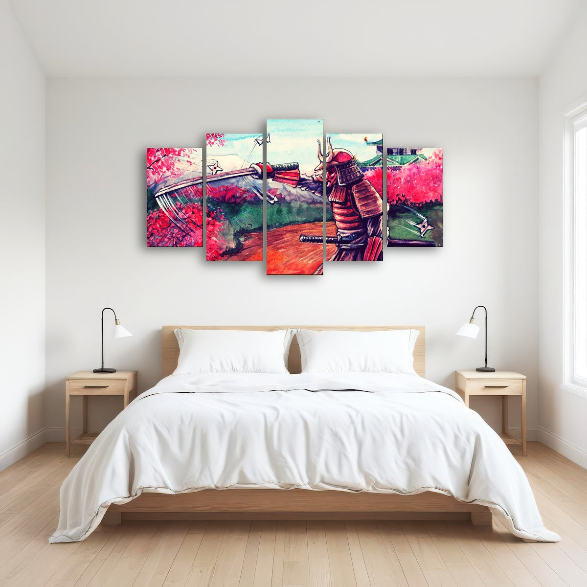 AUTO-MOCKUP ROOM | Japanese Samurai Watercolor