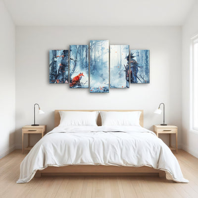 AUTO-MOCKUP ROOM | Japanese Samurai and red fox