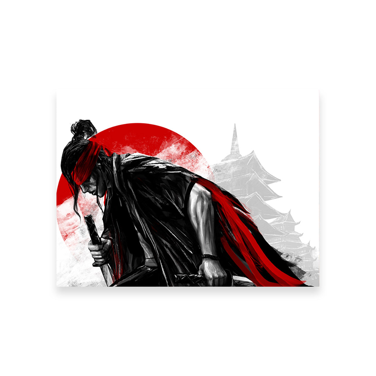 Japanese Samurai Warrior Wall Art