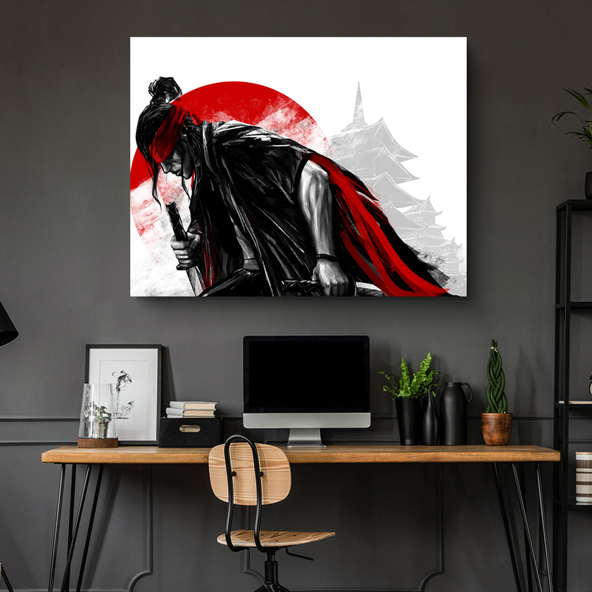 Japanese Samurai Warrior Wall Art