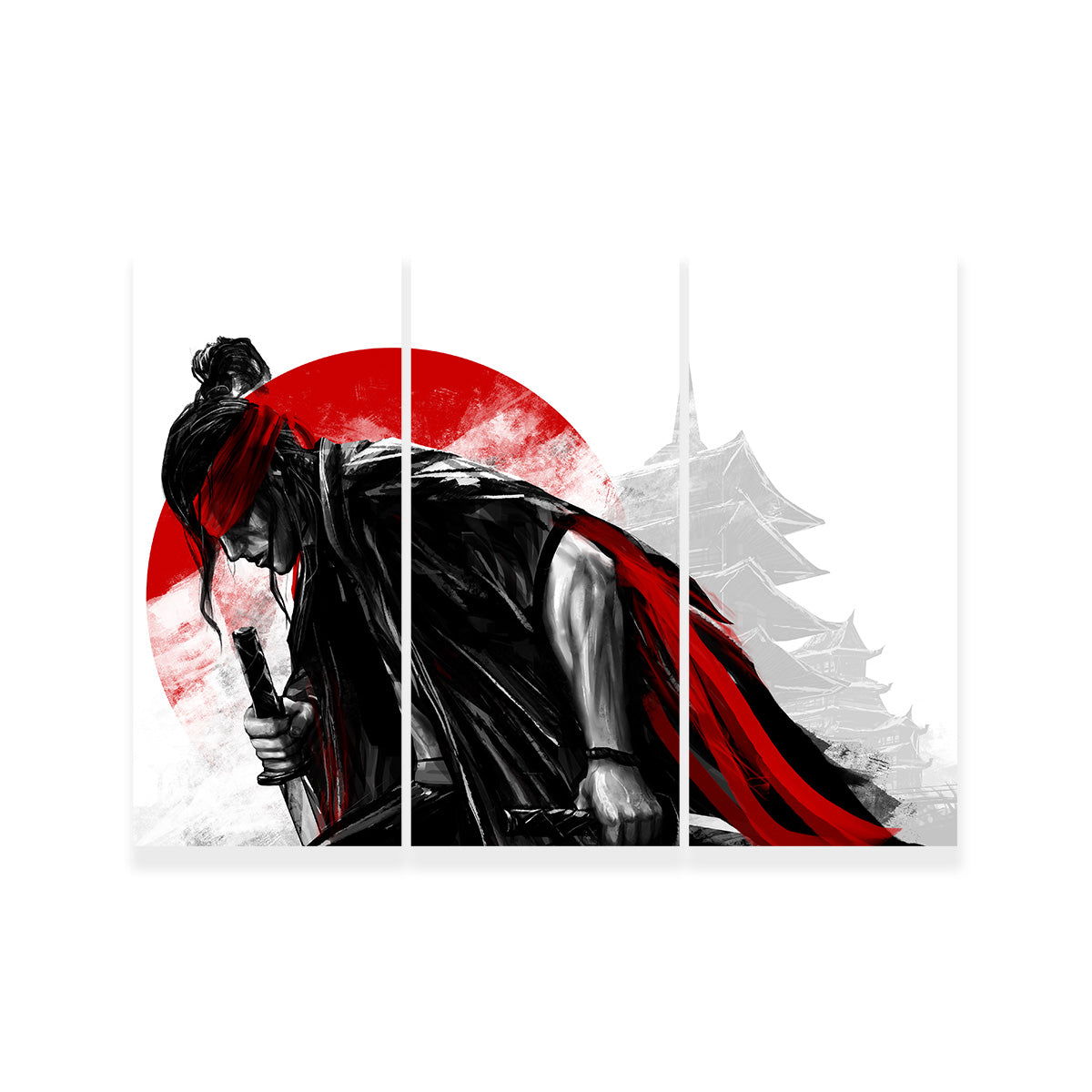 Japanese Samurai Warrior Wall Art