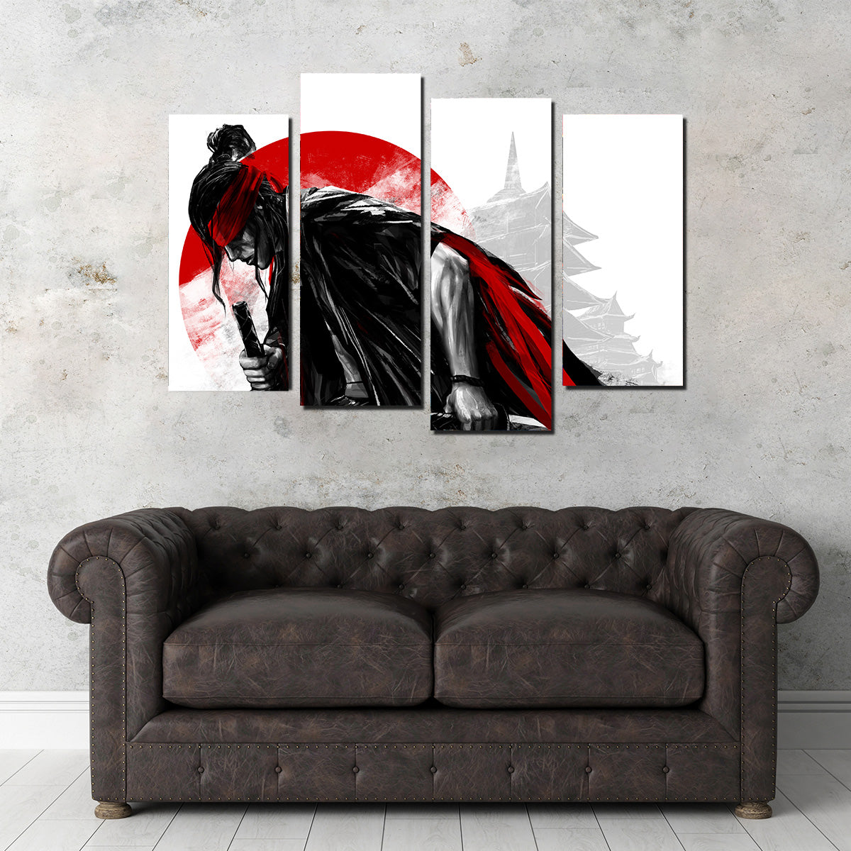 Japanese Samurai Warrior Wall Art