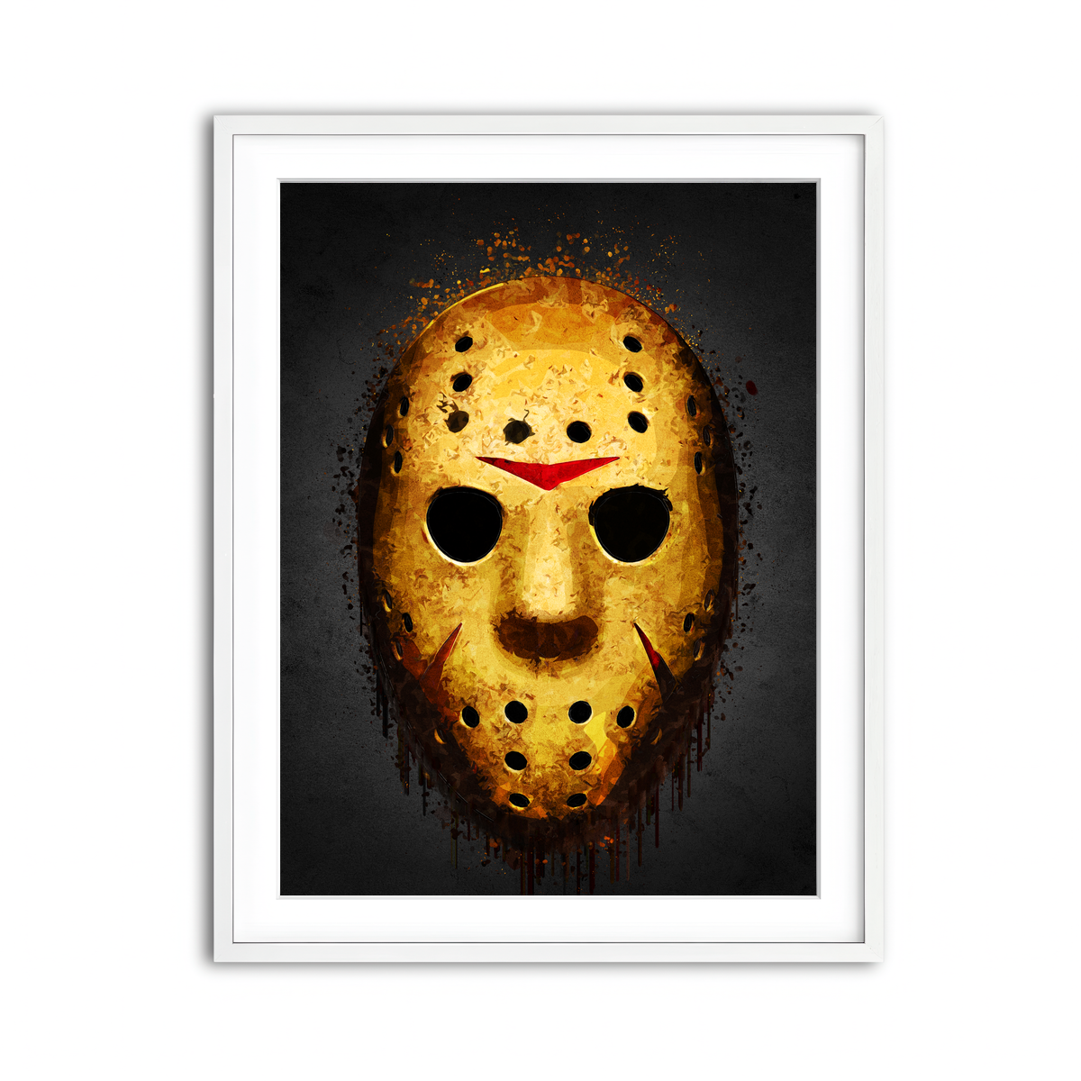 Framed Print 3x4 White