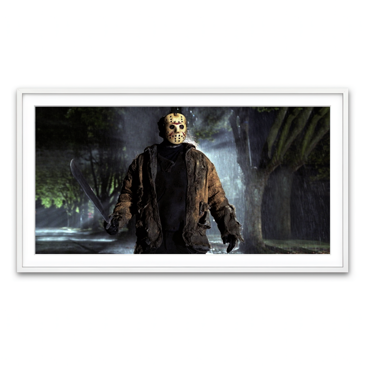 Framed Print 2x1 White