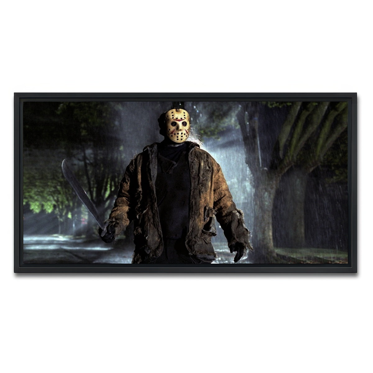 AUTO-MOCKUP WHITE | Jason Voorhees | 1 Piece | Black Framed Canvas | group=2x1