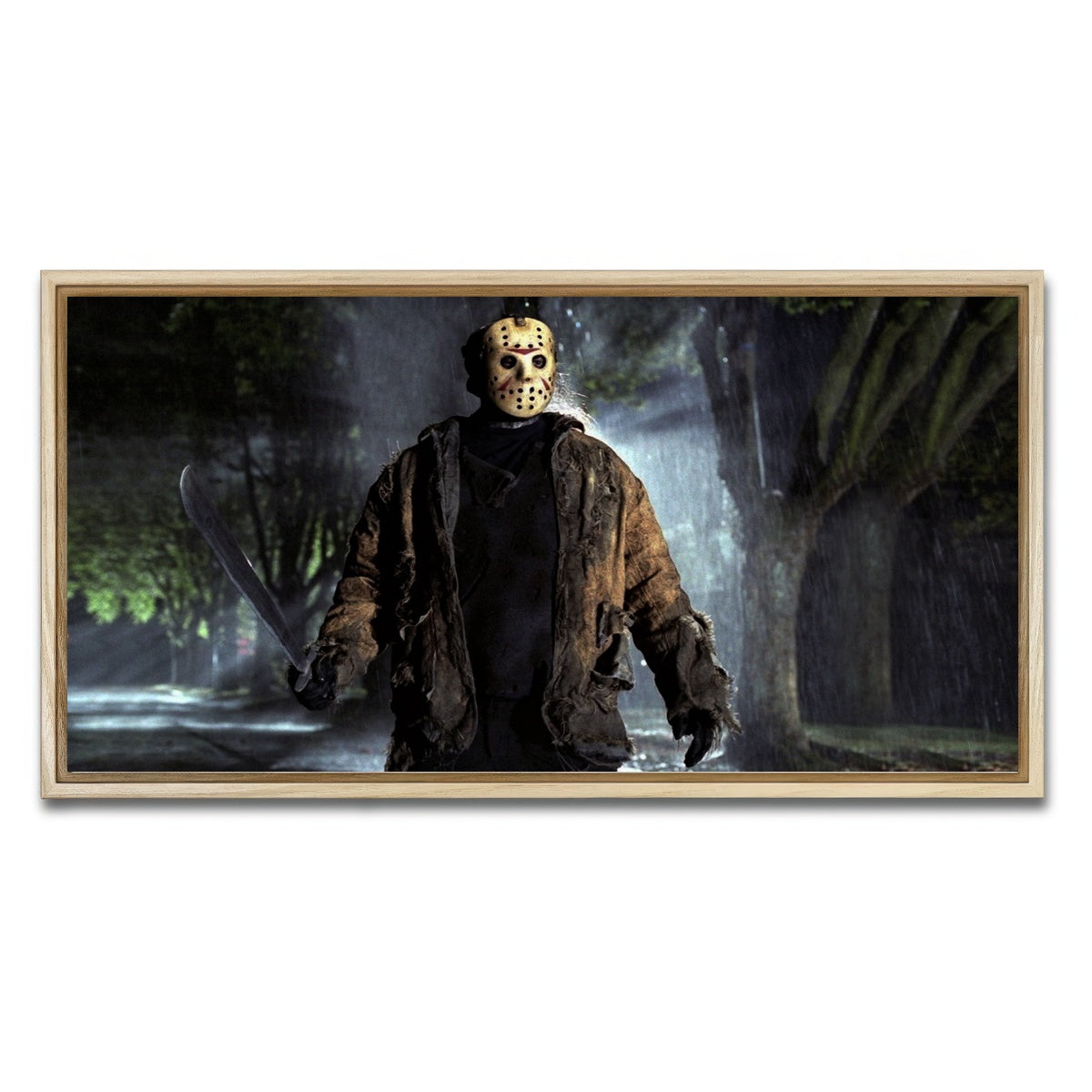AUTO-MOCKUP WHITE | Jason Voorhees | 1 Piece | Natural Framed Canvas | group=2x1