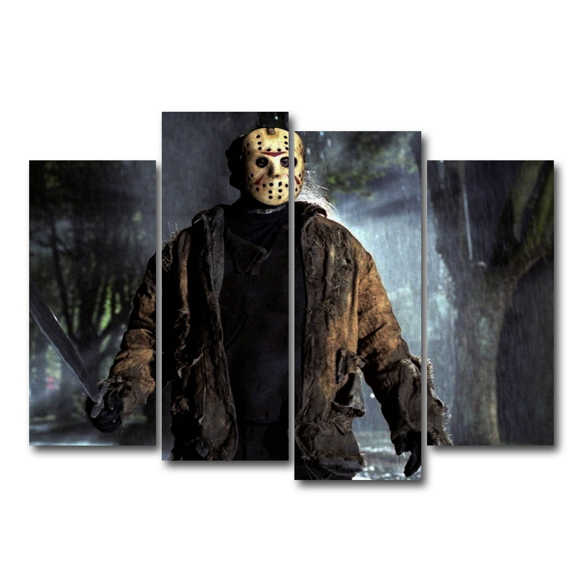 AUTO-MOCKUP WHITE | Jason Voorhees | 4 Piece | Gallery Wrap Canvas | group=4_normal