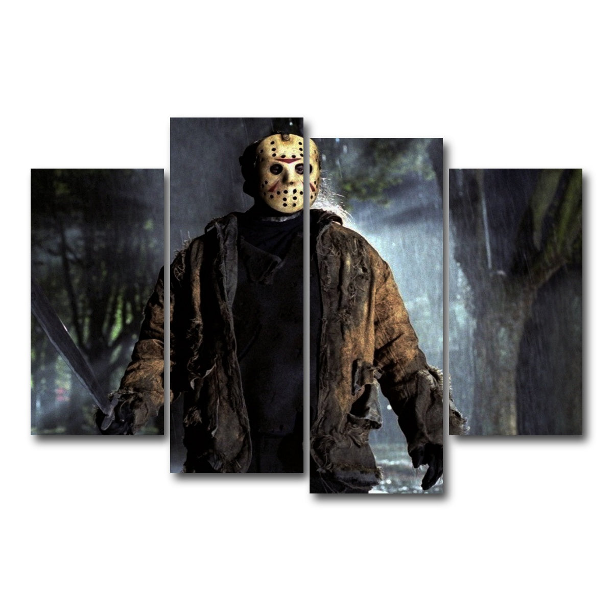 AUTO-MOCKUP WHITE | Jason Voorhees | 4 Piece | Gallery Wrap Canvas | group=4_short