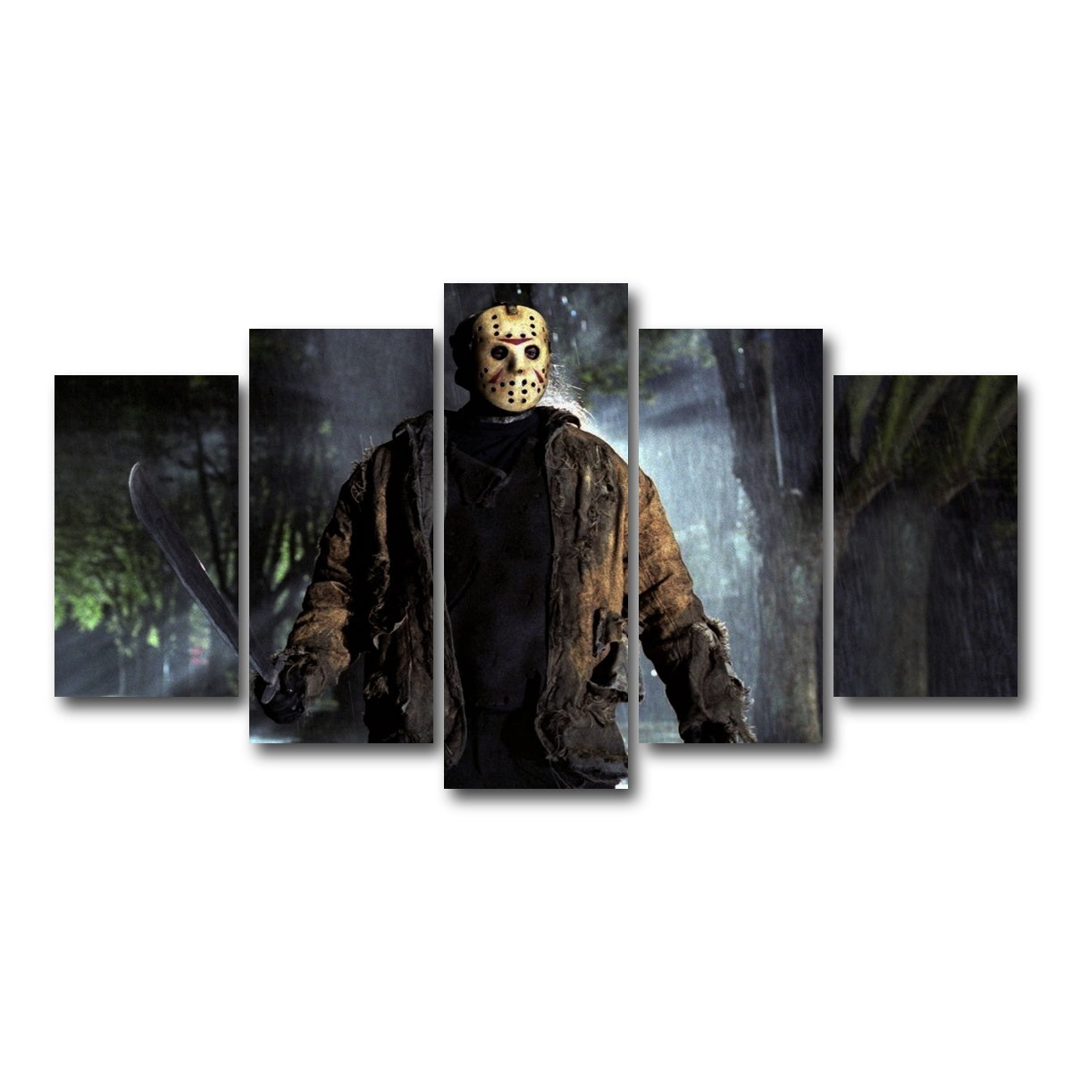 AUTO-MOCKUP WHITE | Jason Voorhees | 5 Piece | Gallery Wrap Canvas | group=5_normal
