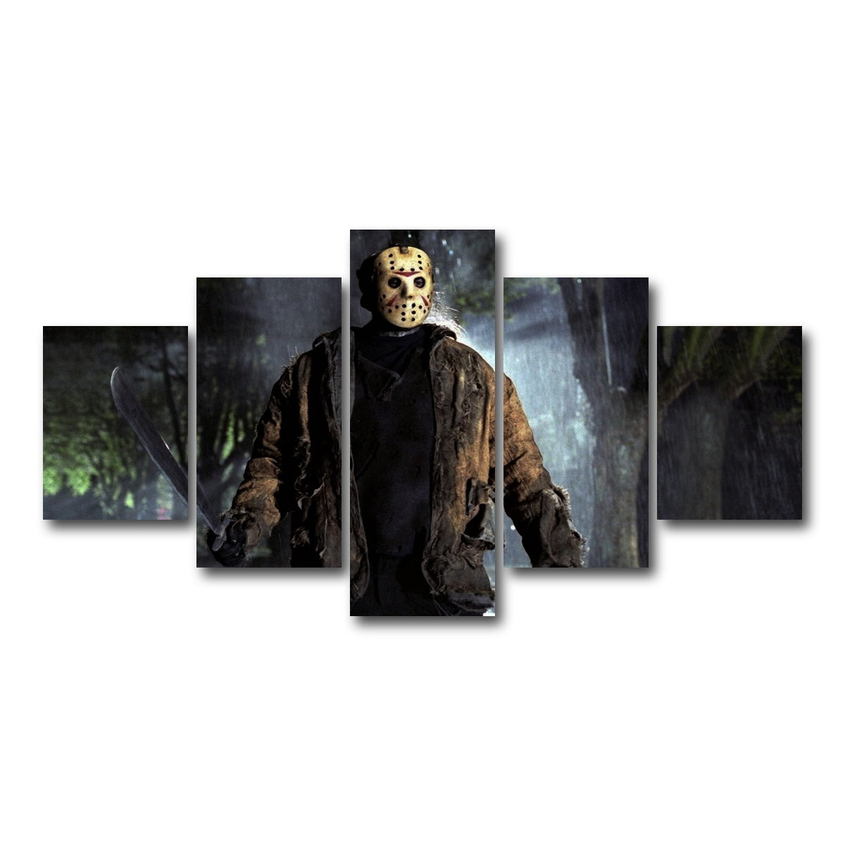 AUTO-MOCKUP WHITE | Jason Voorhees | 5 Piece | Gallery Wrap Canvas | group=5_short
