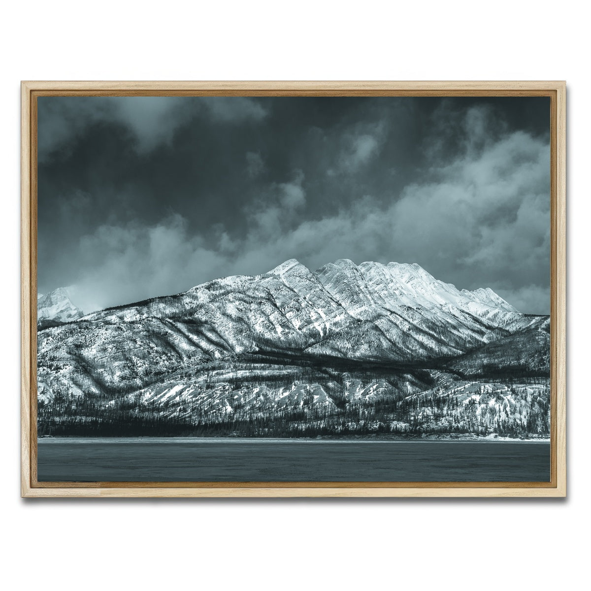 AUTO-MOCKUP WHITE | Jasper National Park Canada 1 | 1 Piece | Natural Framed Canvas | group=4x3