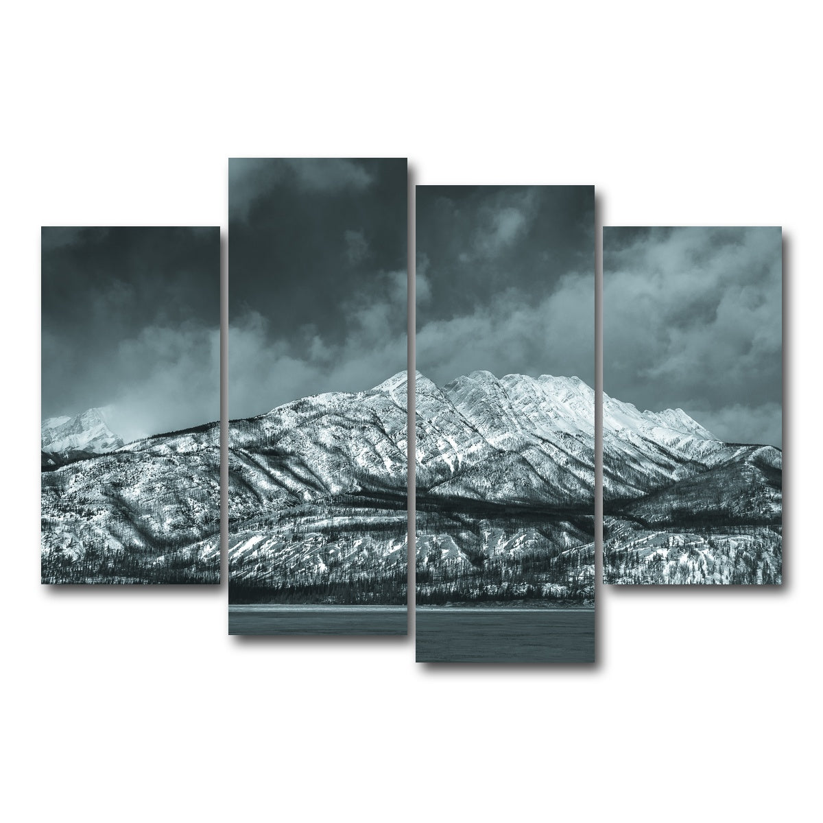 AUTO-MOCKUP WHITE | Jasper National Park Canada 1 | 4 Piece | Gallery Wrap Canvas | group=4_short