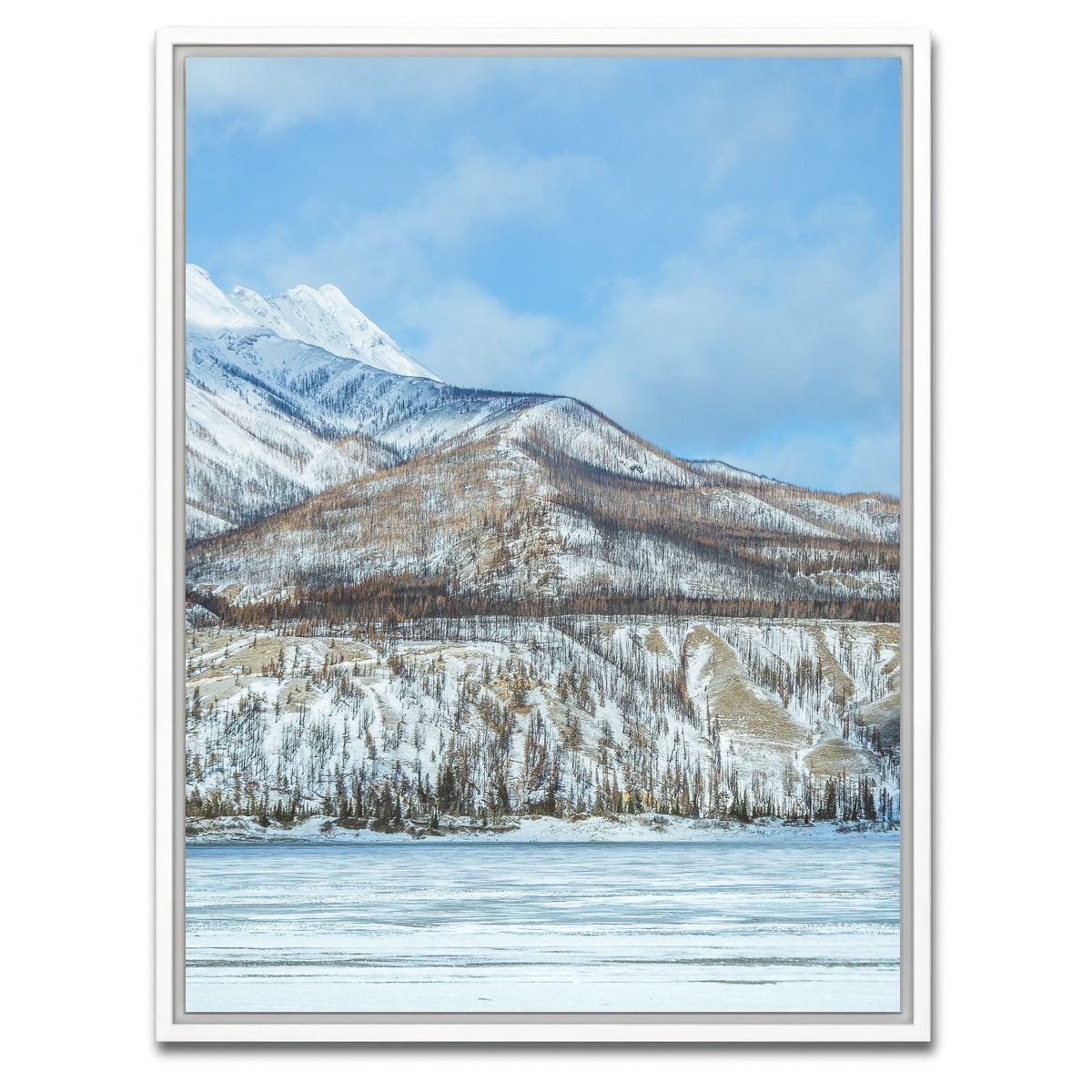 AUTO-MOCKUP WHITE | Jasper National Park Canada | 1 Piece | White Framed Canvas | group=3x4