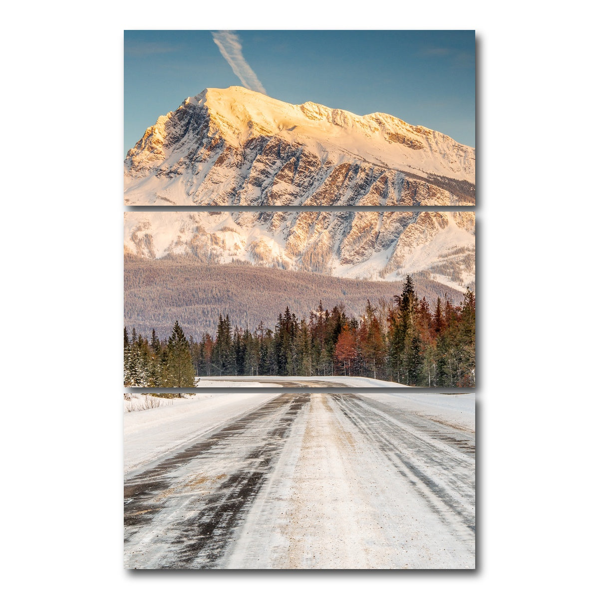 AUTO-MOCKUP WHITE | Jasper National Park | 3 Piece | Gallery Wrap Canvas | group=12x24_stacked