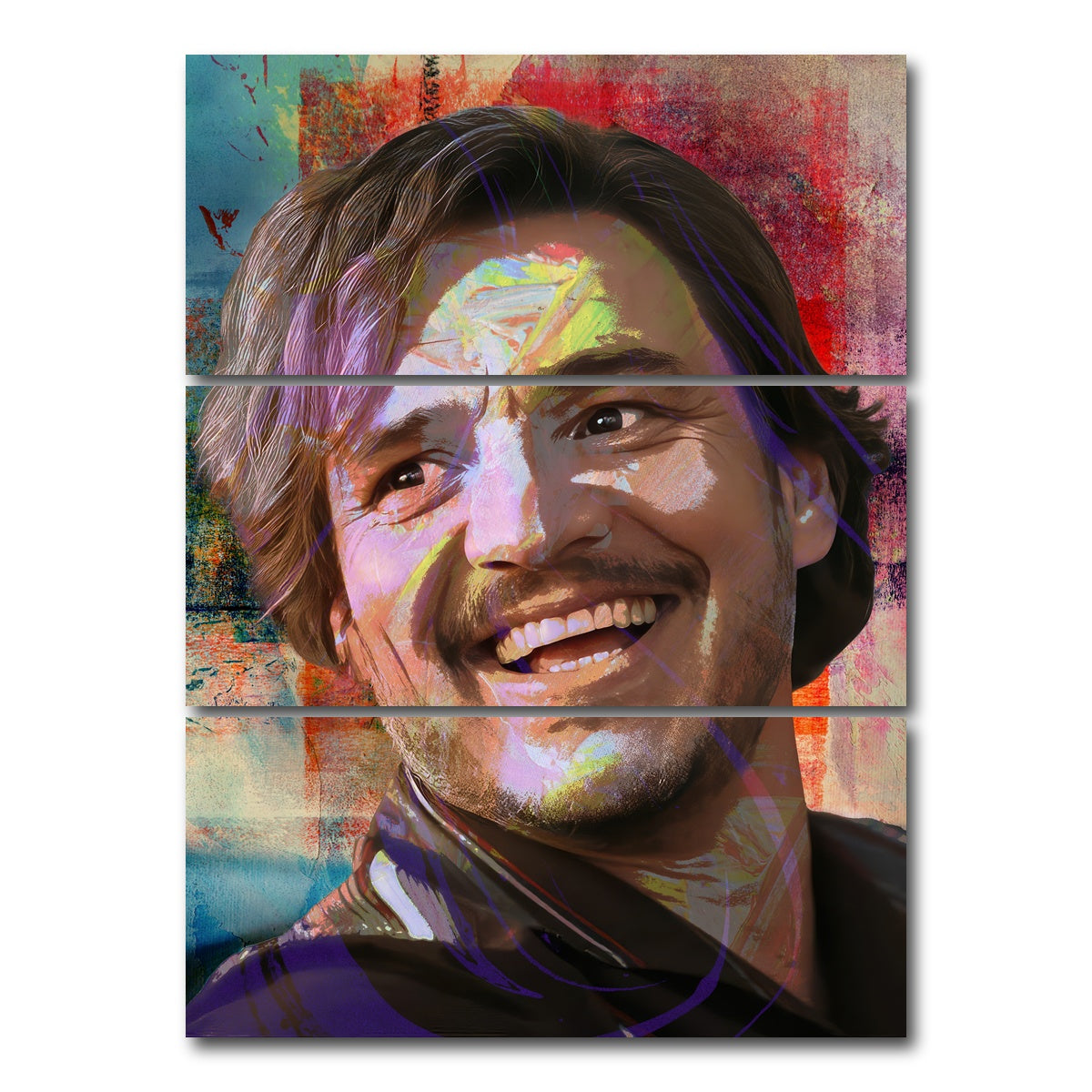 AUTO-MOCKUP WHITE | Javi | 3 Piece | Gallery Wrap Canvas | group=8x18_stacked