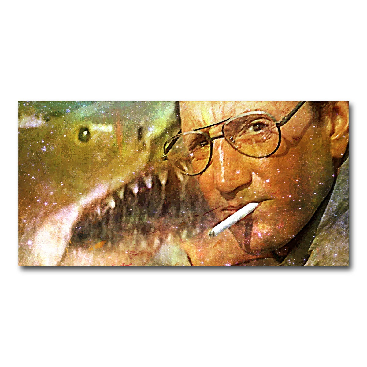 AUTO-MOCKUP WHITE | Jaws Peekaboo | 1 Piece | Gallery Wrap Canvas | group=2x1