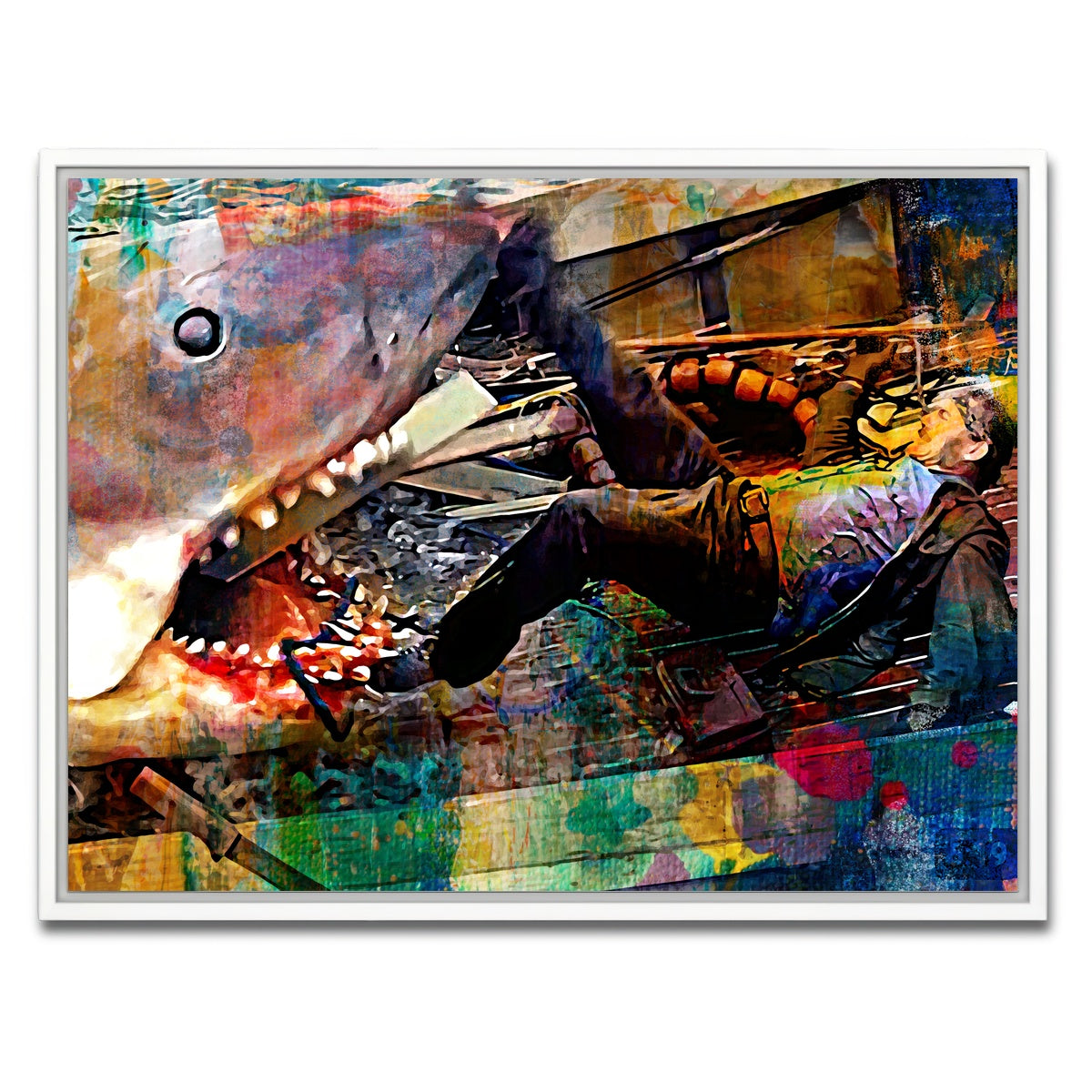 AUTO-MOCKUP WHITE | Jaws Quint | 1 Piece | White Framed Canvas | group=4x3
