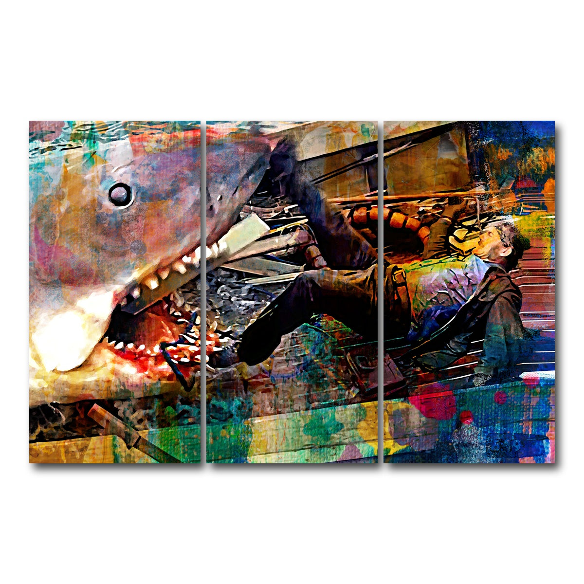 AUTO-MOCKUP WHITE | Jaws Quint | 3 Piece | Gallery Wrap Canvas | group=12x24