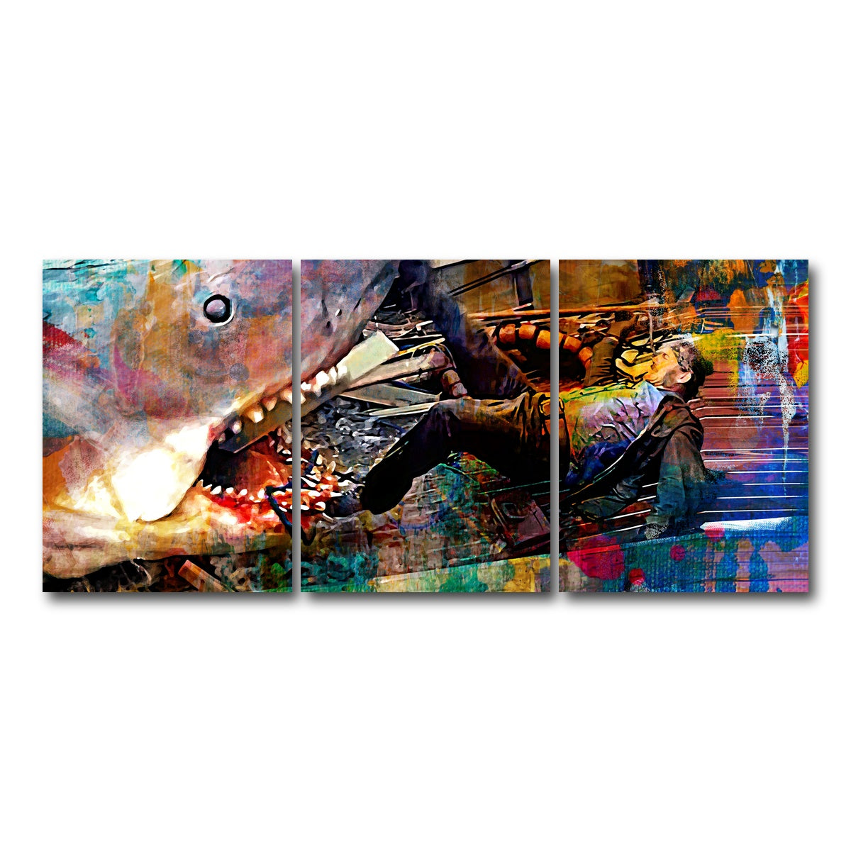 AUTO-MOCKUP WHITE | Jaws Quint | 3 Piece | Gallery Wrap Canvas | group=18x24