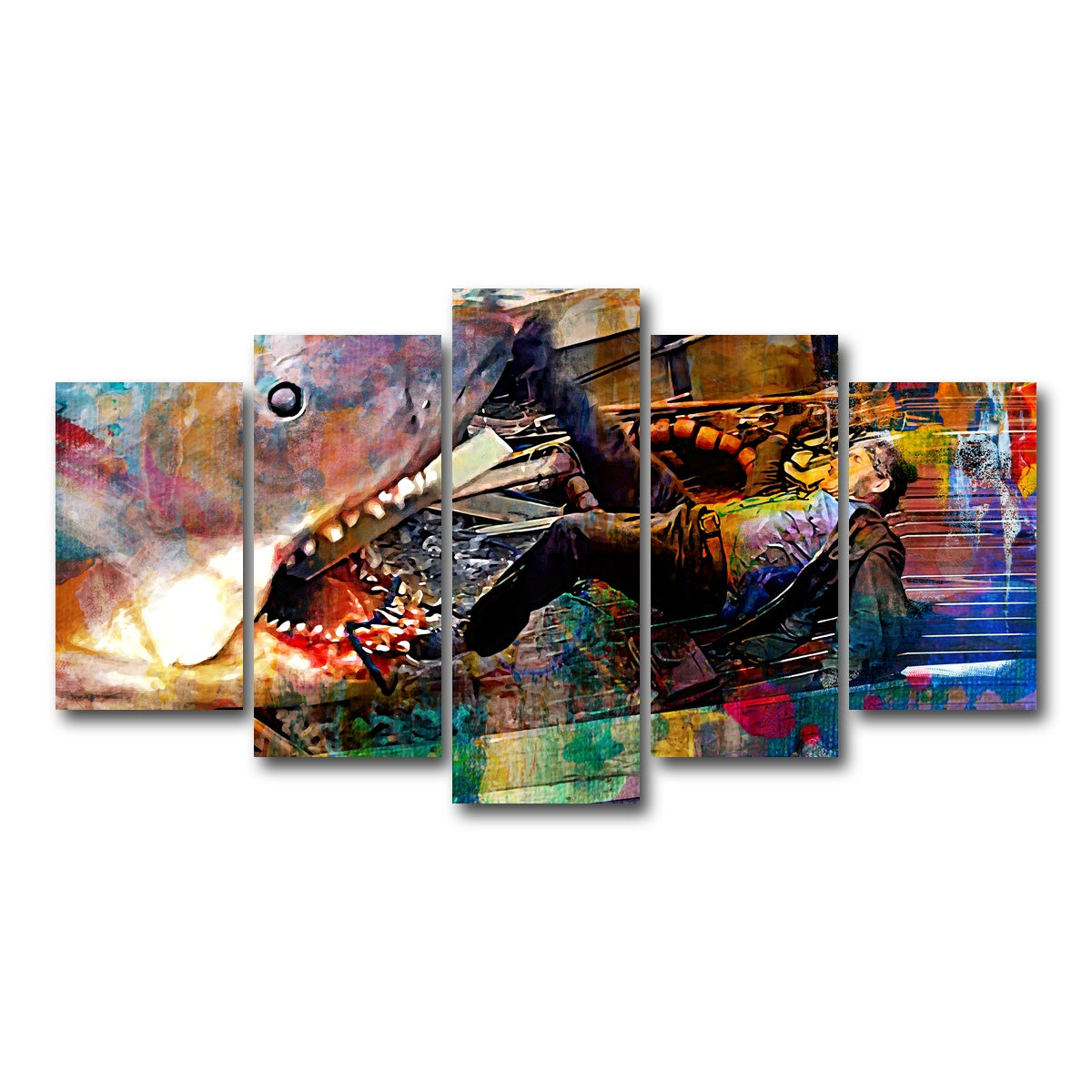 AUTO-MOCKUP WHITE | Jaws Quint | 5 Piece | Gallery Wrap Canvas | group=5_normal