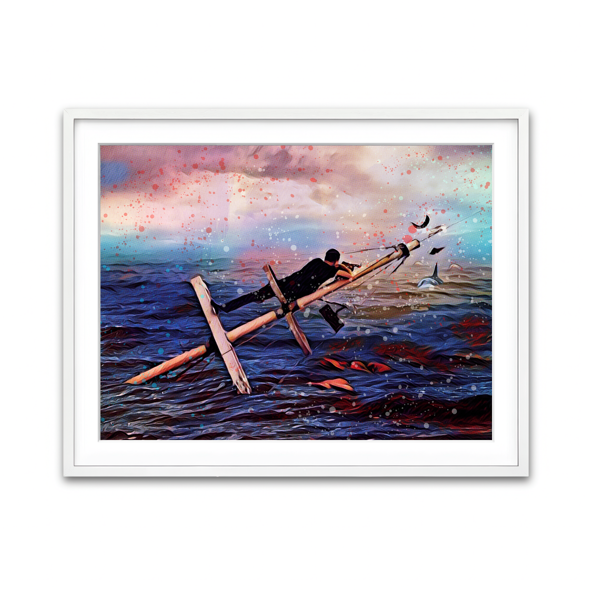 Framed Print 4x3 White