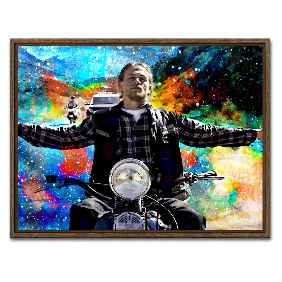 AUTO-MOCKUP WHITE | Jax Teller | 1 Piece | Walnut Framed Canvas | group=4x3