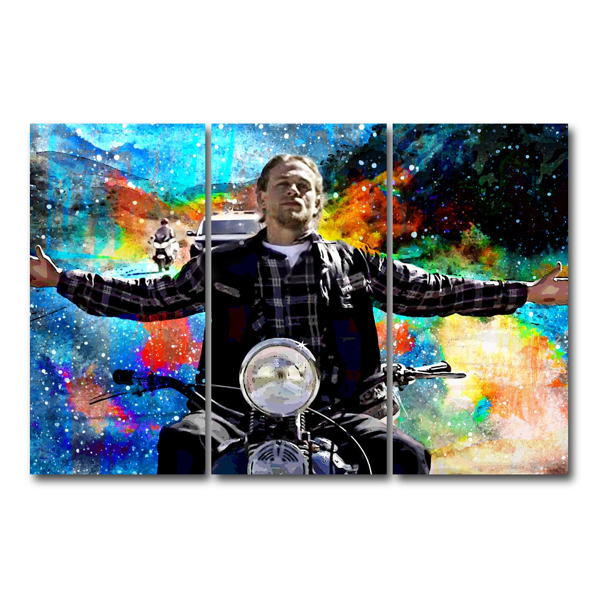 AUTO-MOCKUP WHITE | Jax Teller | 3 Piece | Gallery Wrap Canvas | group=12x24