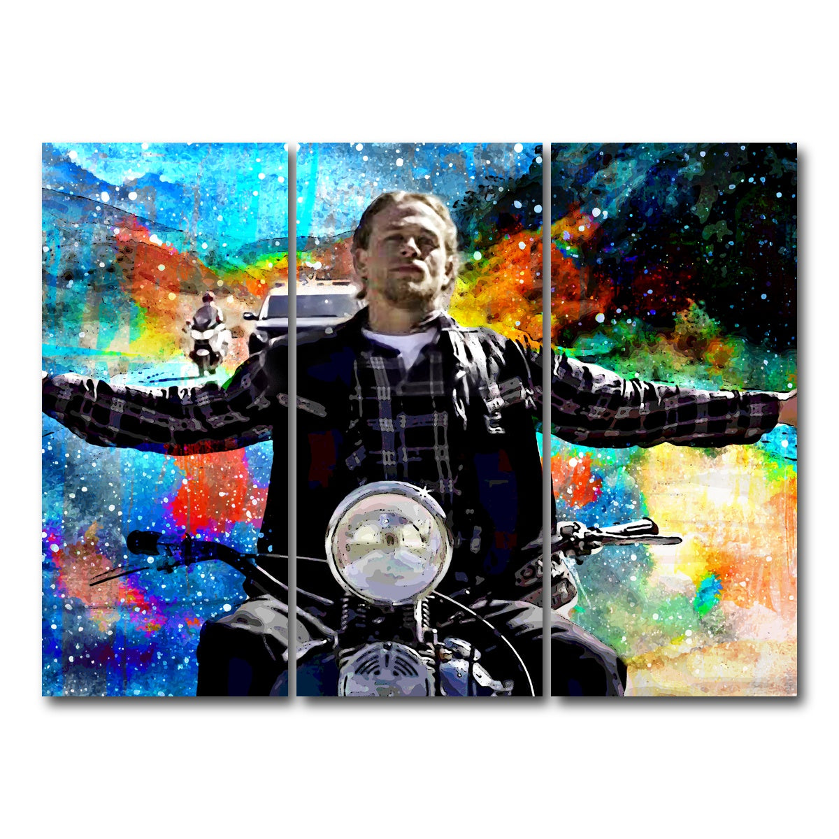 AUTO-MOCKUP WHITE | Jax Teller | 3 Piece | Gallery Wrap Canvas | group=8x18