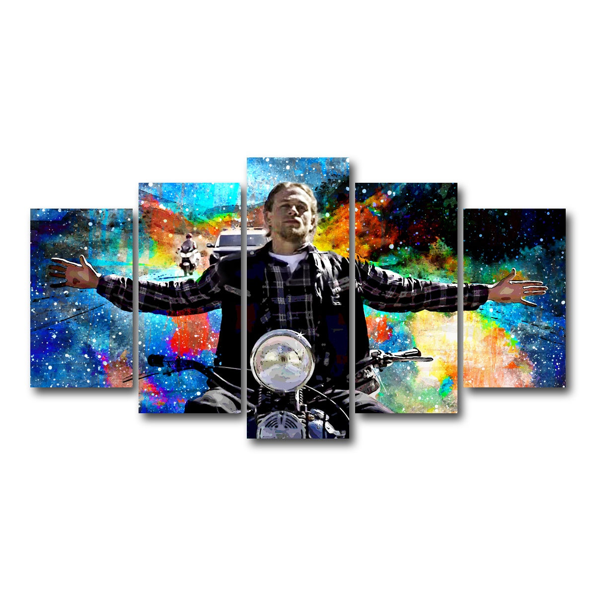 AUTO-MOCKUP WHITE | Jax Teller | 5 Piece | Gallery Wrap Canvas | group=5_normal