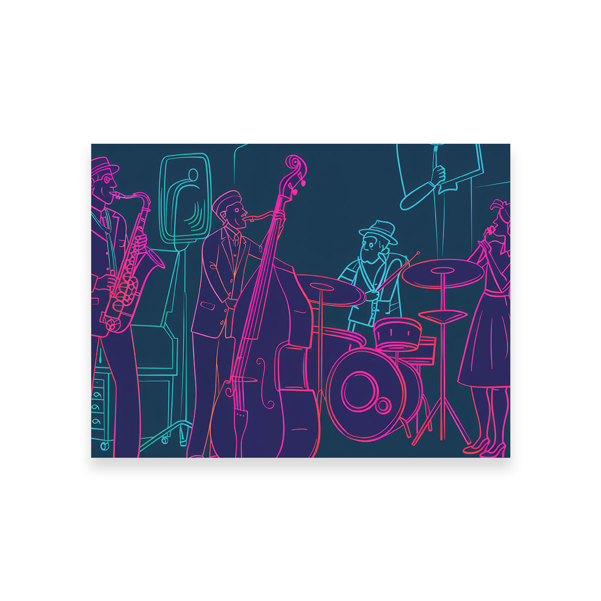 Jazz Band Vibe Wall Art