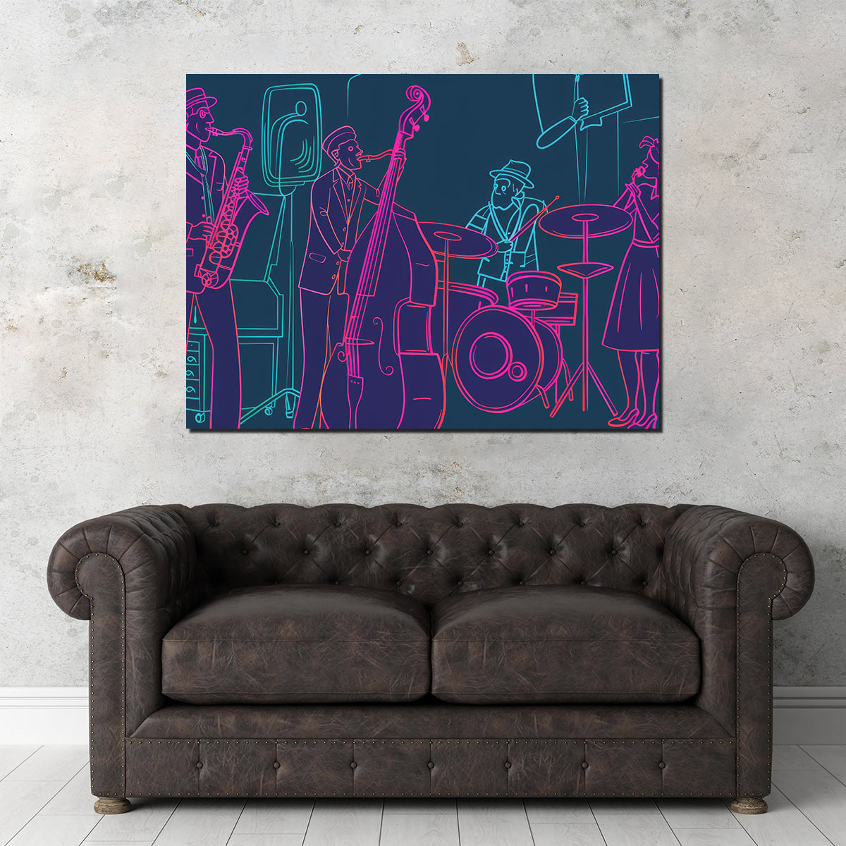 Jazz Band Vibe Wall Art