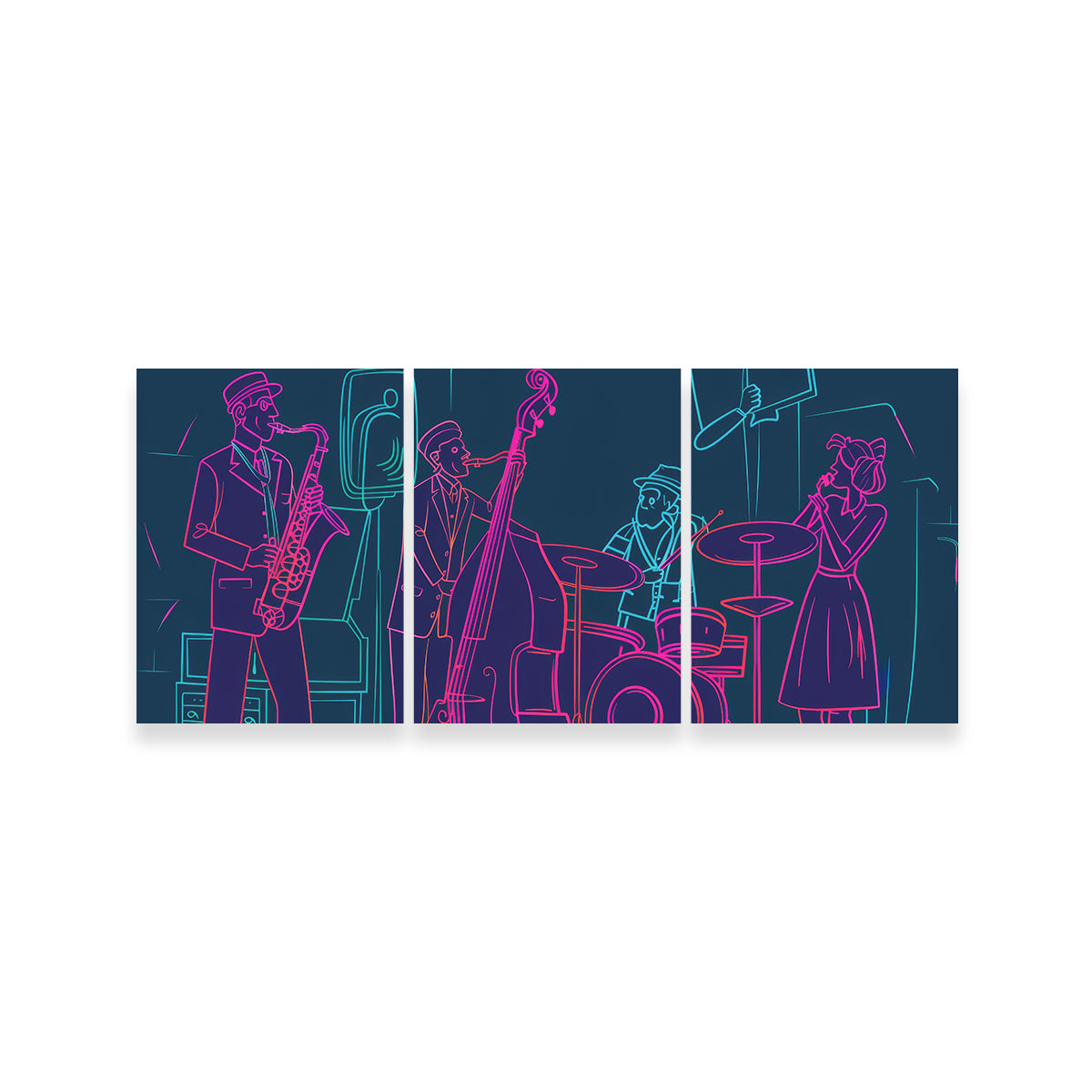 Jazz Band Vibe Wall Art