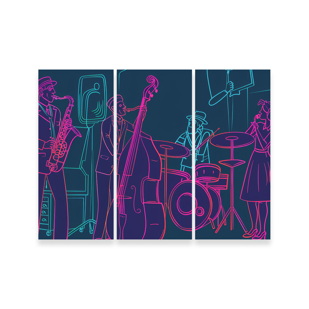 Jazz Band Vibe Wall Art