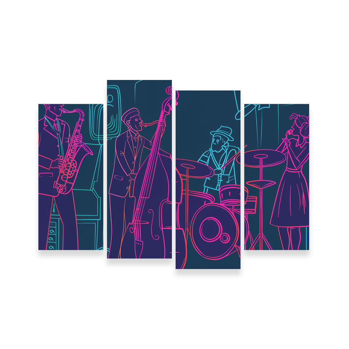 Jazz Band Vibe Wall Art