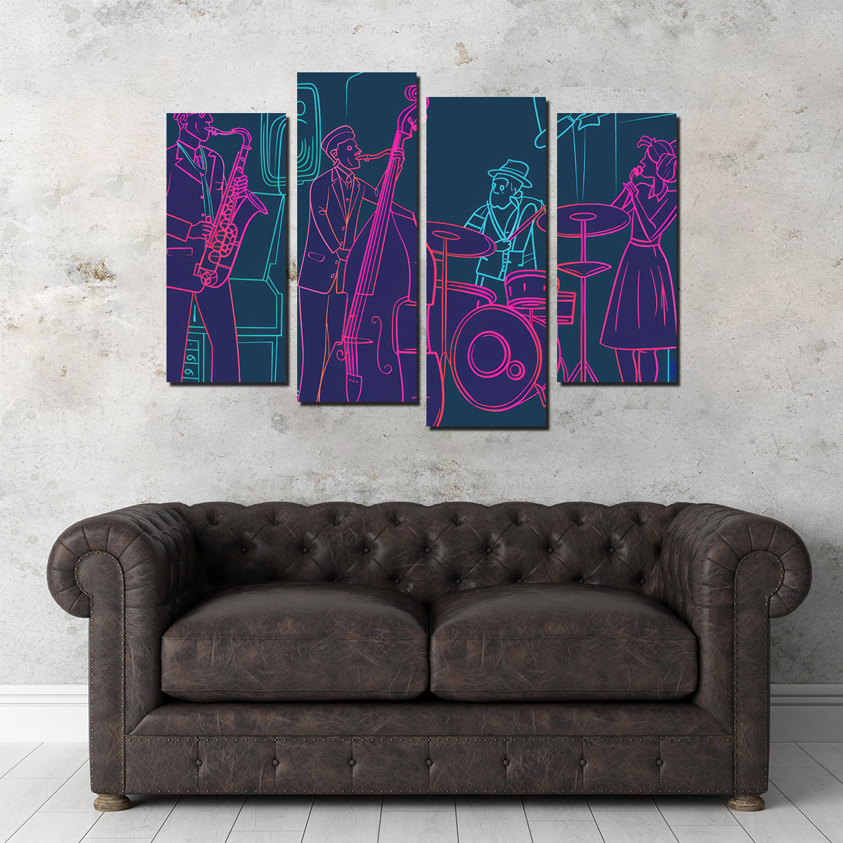 Jazz Band Vibe Wall Art