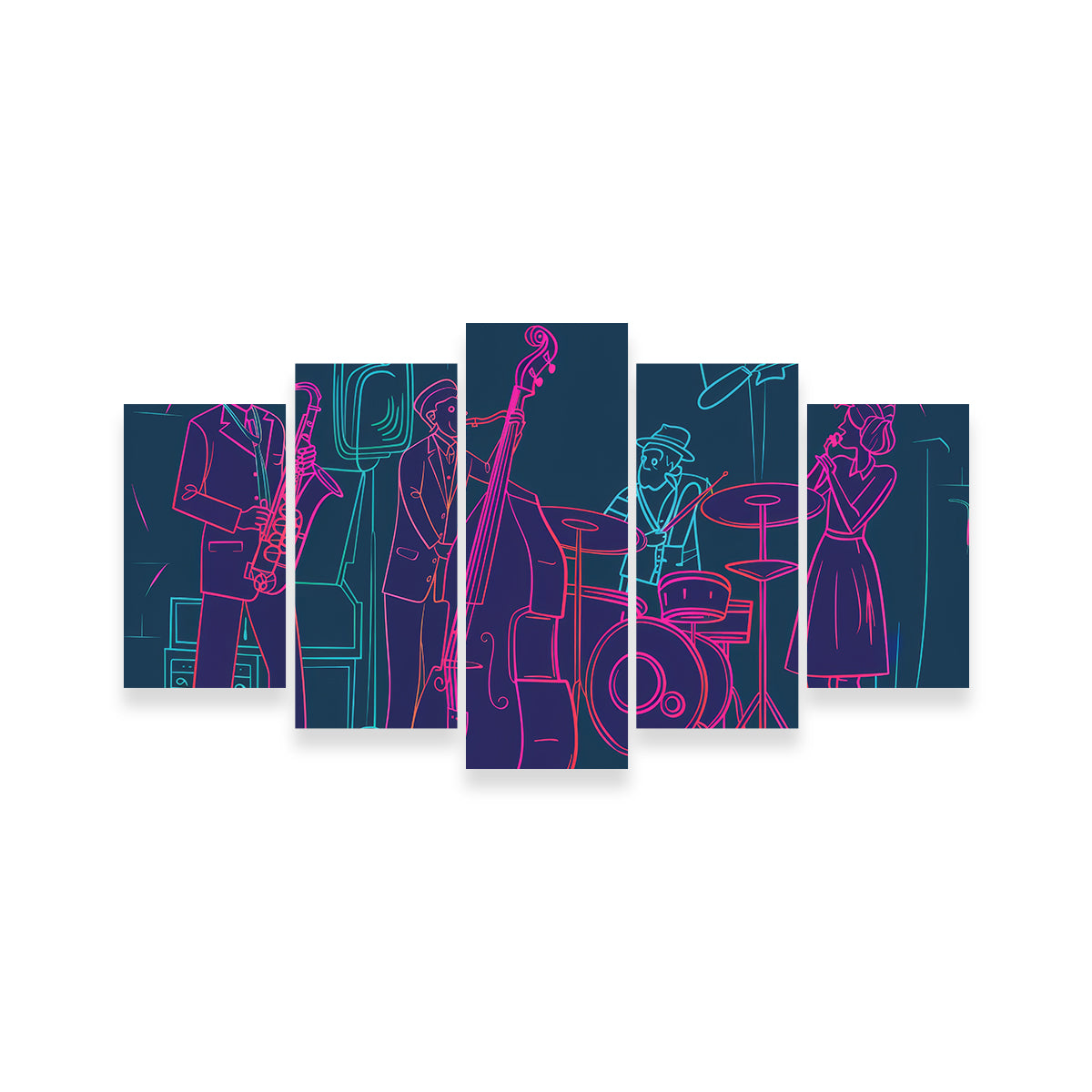 Jazz Band Vibe Wall Art