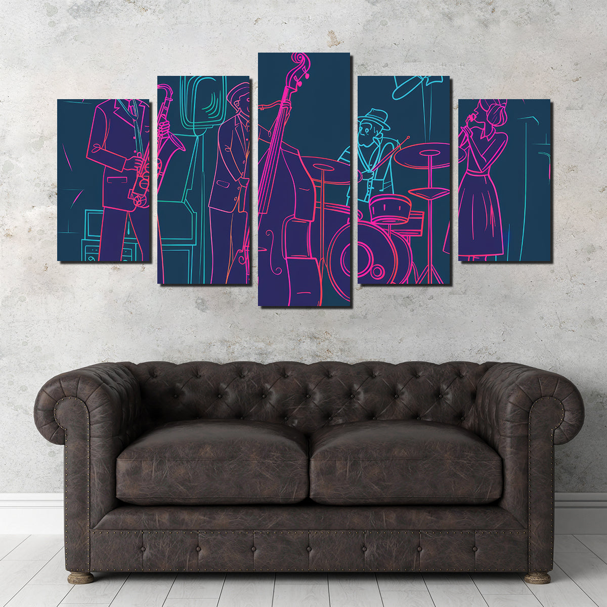 Jazz Band Vibe Wall Art