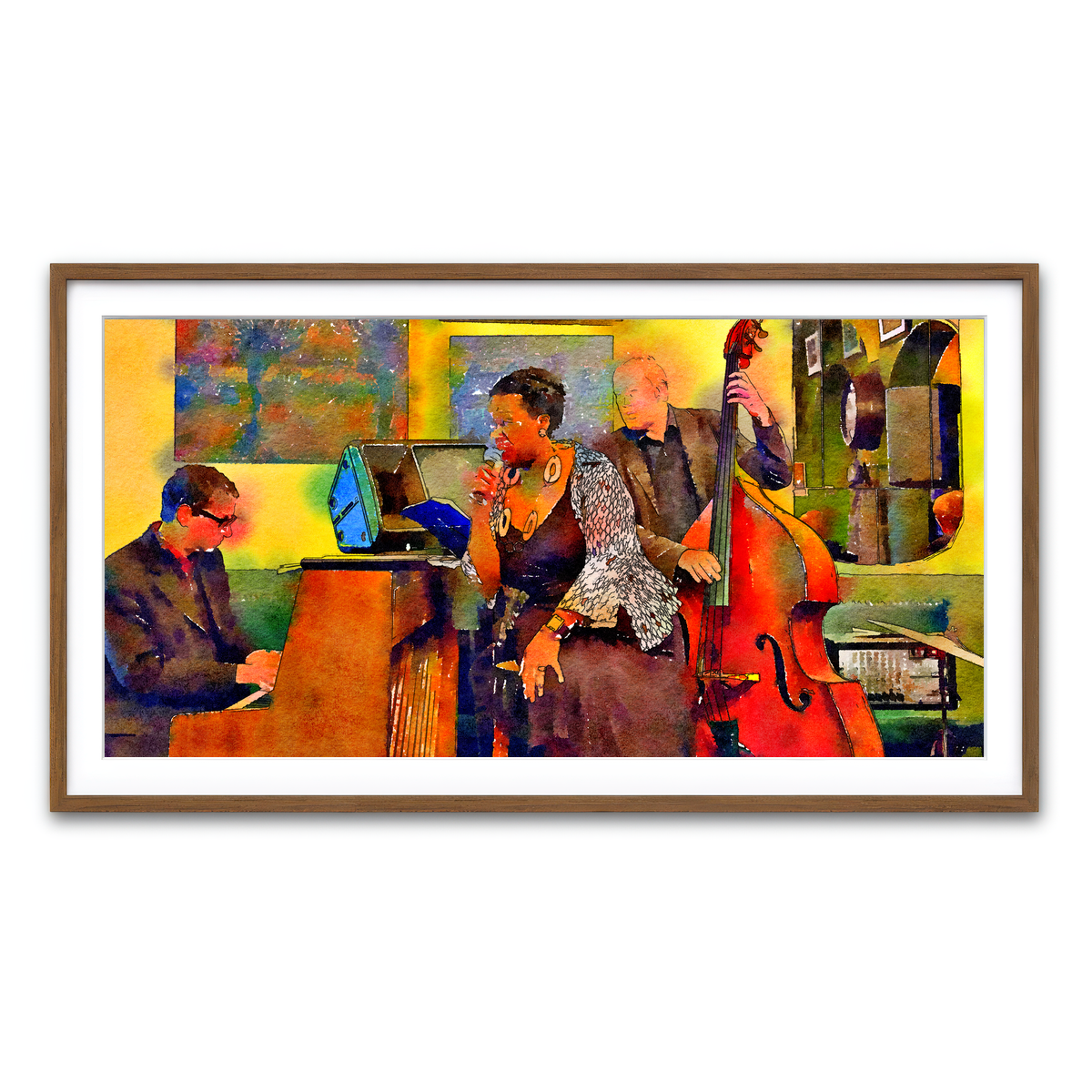 Framed Print 2x1 Walnut