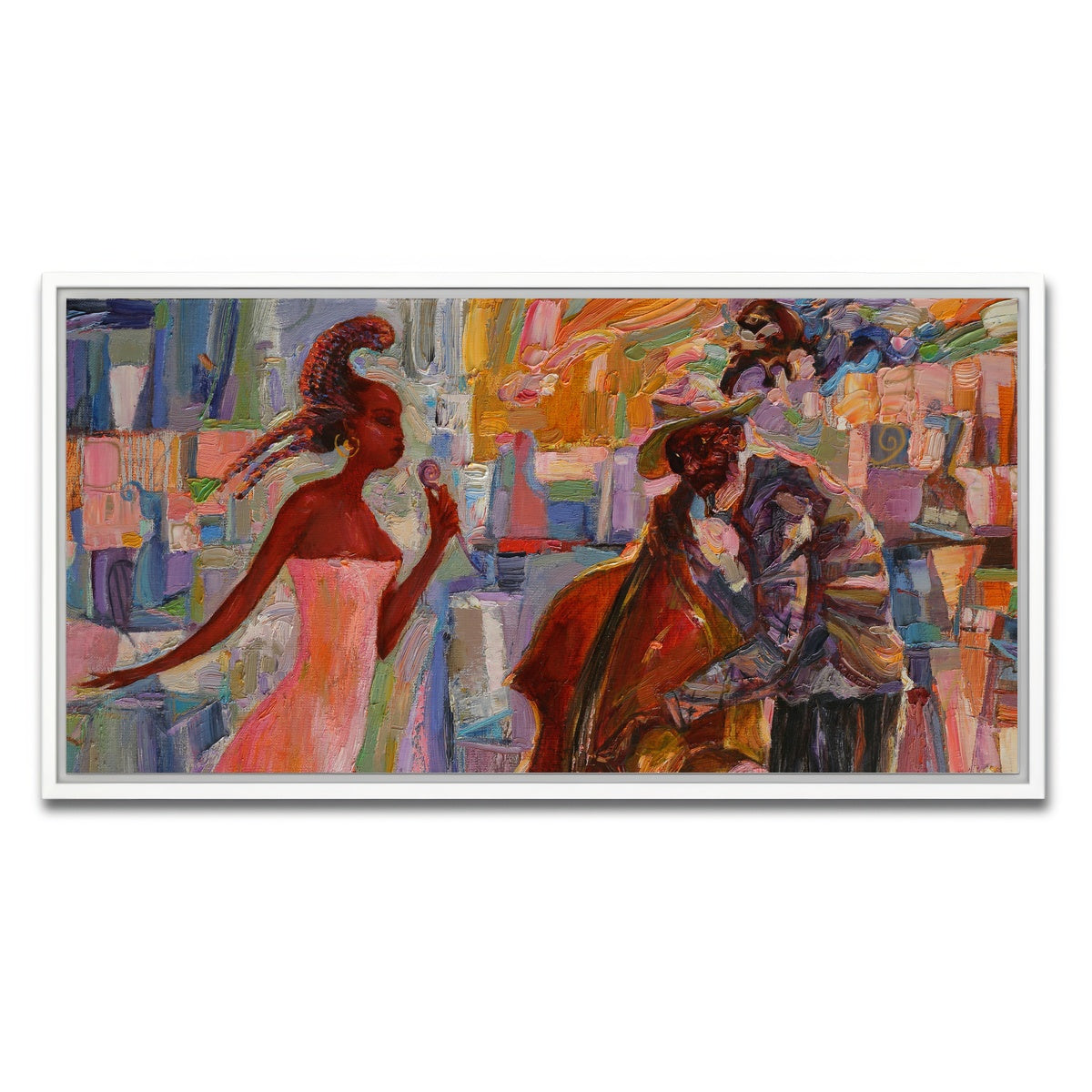 AUTO-MOCKUP WHITE | Jazz Music | 1 Piece | White Framed Canvas | group=2x1