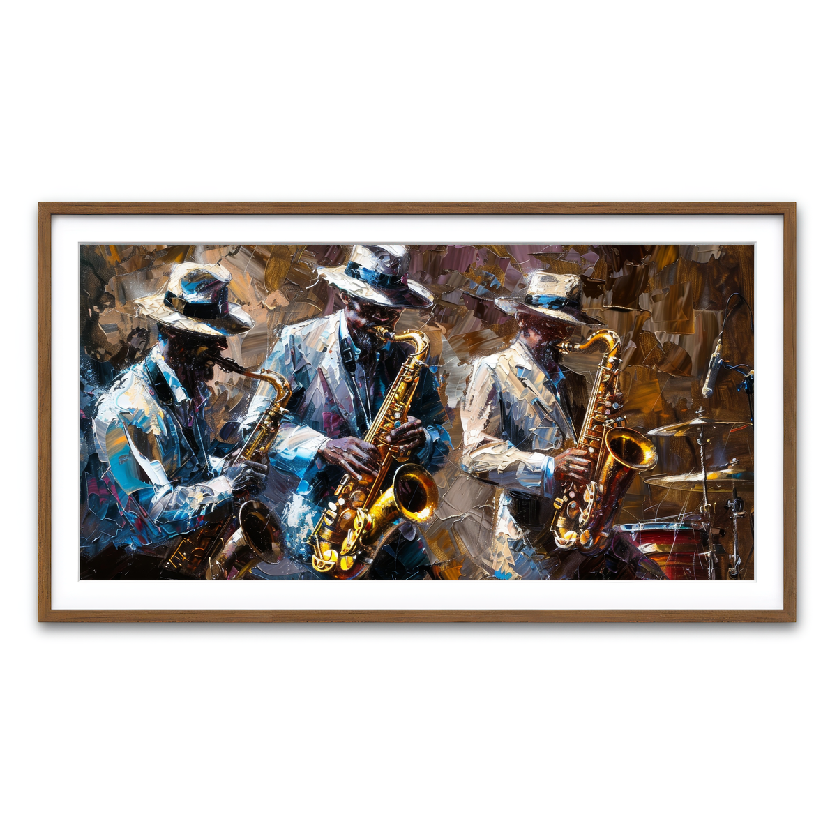 Framed Print 2x1 Walnut