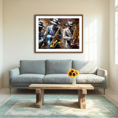 AUTO-MOCKUP ROOM | Jazz Band Wall Art