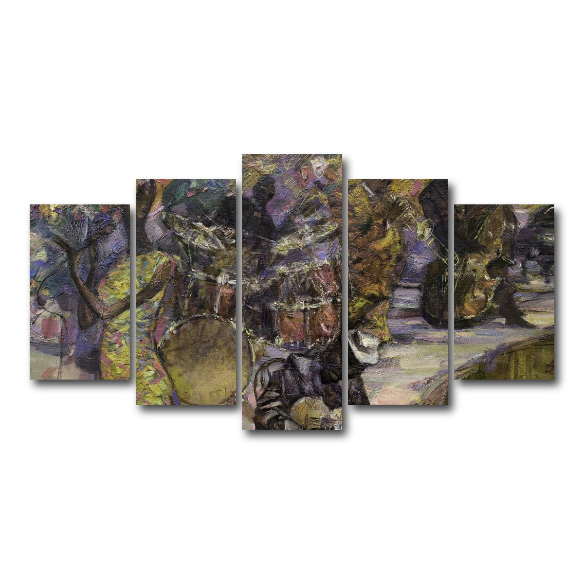 AUTO-MOCKUP WHITE | Jazzin' into the night | 5 Piece | Gallery Wrap Canvas | group=5_normal