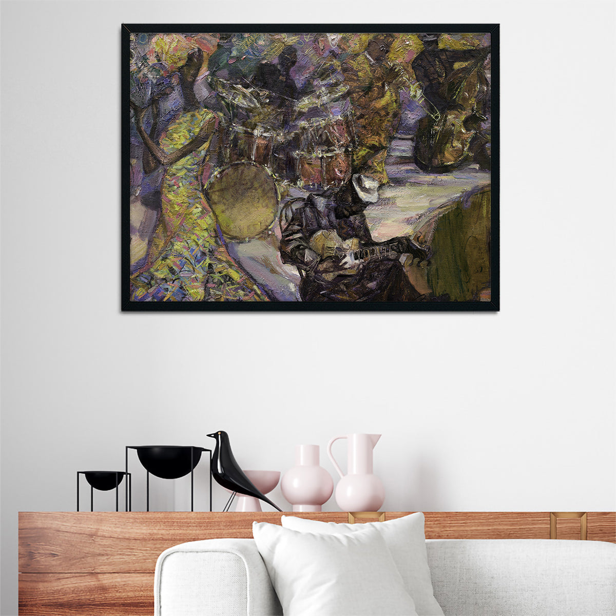 Jazzin' into the Night Wall Art