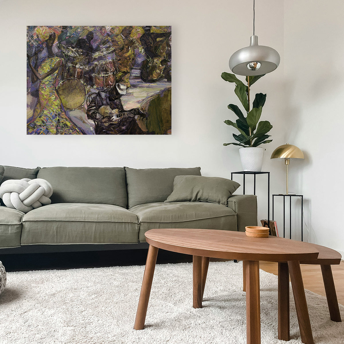 Jazzin' into the Night Wall Art