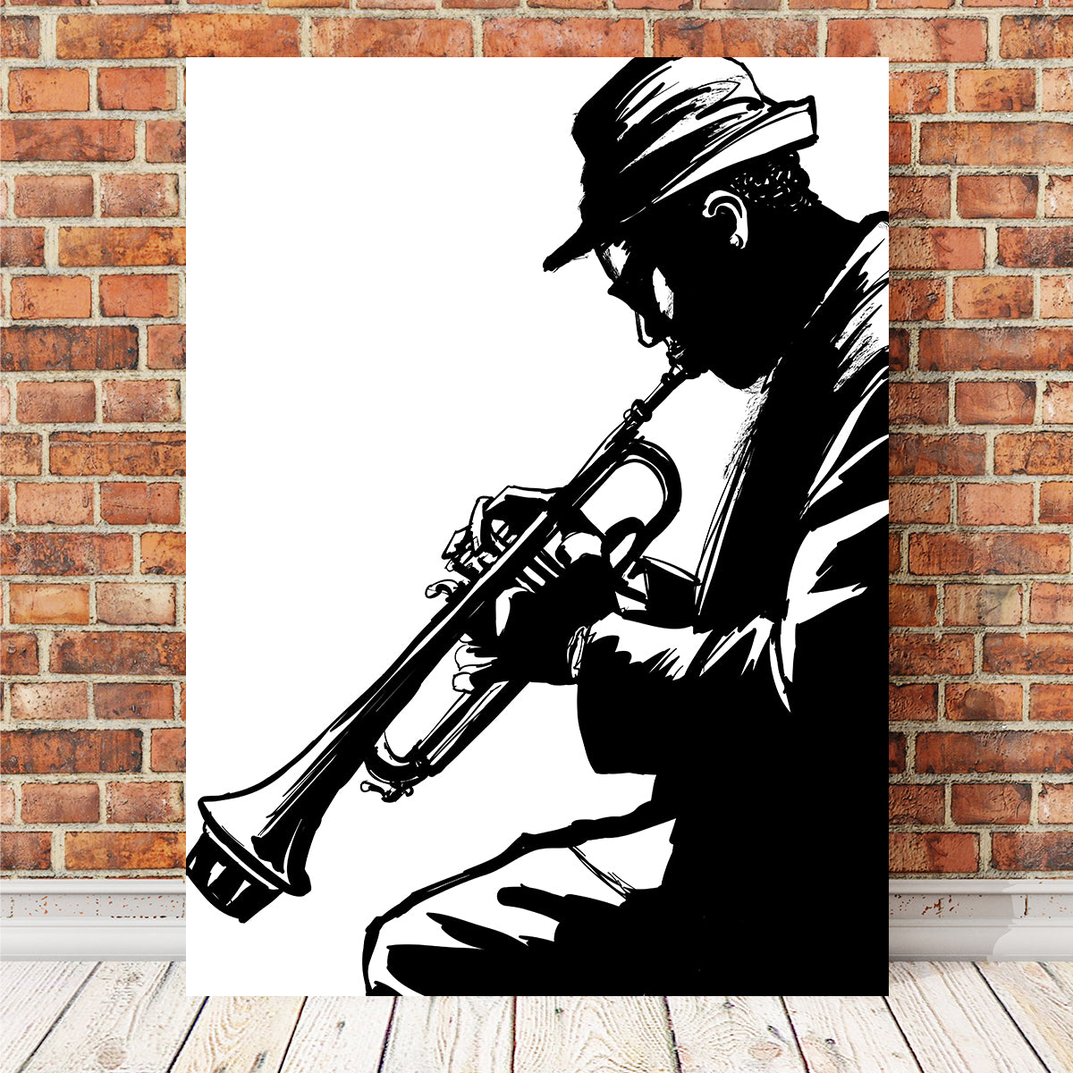 Jazz Trumpet Player Wall Art
