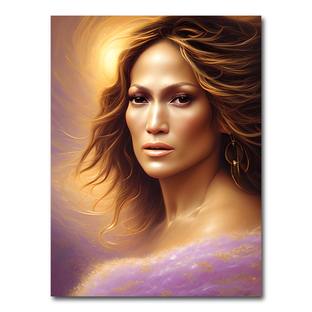AUTO-MOCKUP WHITE | Jennifer Lopez | 1 Piece | Gallery Wrap Canvas | group=3x4