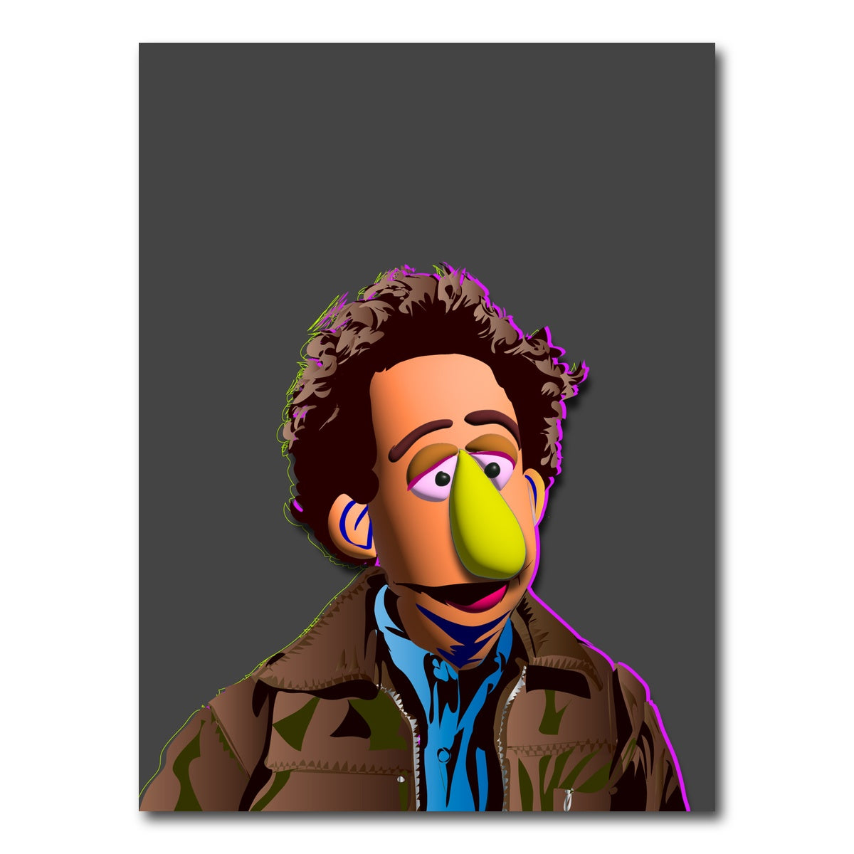 AUTO-MOCKUP WHITE | Jerry Muppet | 1 Piece | Gallery Wrap Canvas | group=3x4