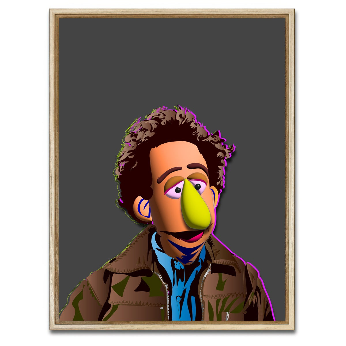 AUTO-MOCKUP WHITE | Jerry Muppet | 1 Piece | Natural Framed Canvas | group=3x4